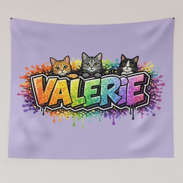 Item preview, Valerie - Cats Graffiti Street Art designed and sold by Myra365Art.