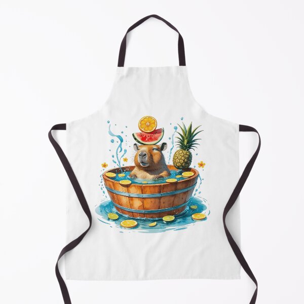 Item preview, Funny Capybara Fruit Spa Summer Splash designed and sold by AQUILAKREO.