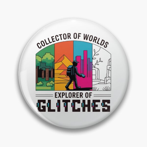 Item preview, Collector of Worlds Explorer of Glitches - Indie Gaming Aesthetic T-Shirt designed and sold by MerchlyMike.