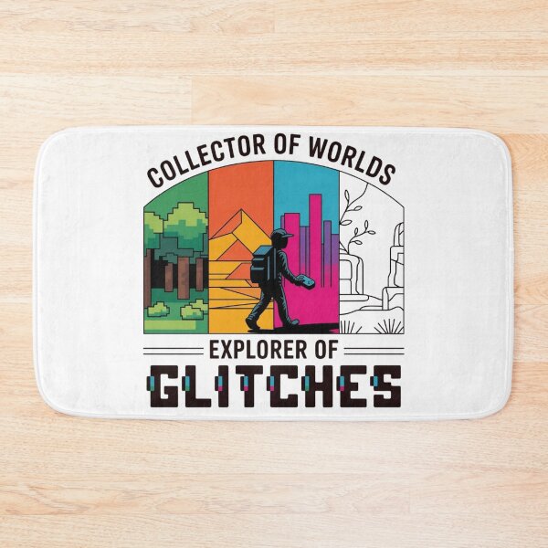 Item preview, Collector of Worlds Explorer of Glitches - Indie Gaming Aesthetic T-Shirt designed and sold by MerchlyMike.