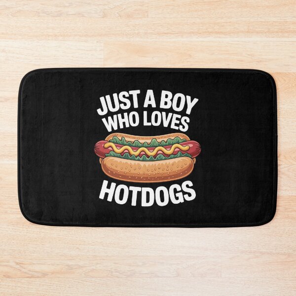 Item preview, just a boy who loves hot dogs designed and sold by jkrphoto.