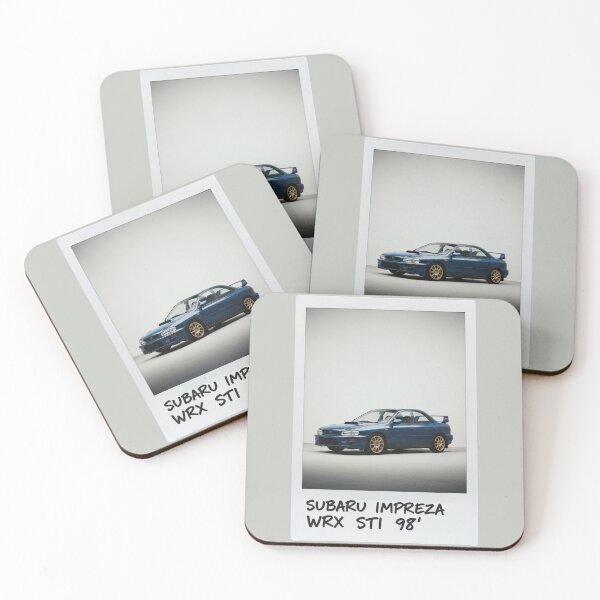 Item preview, Subaru Impreza WRX STI 98' GC8 Classic Gold Wheels Polaroid Art designed and sold by Motorline44.