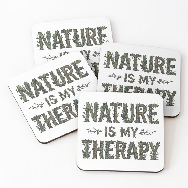 Item preview, Nature Is My Therapy Woodland Typography 08 designed and sold by cj-digital.