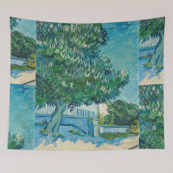 Item preview, Blossoming Chestnut Trees by Vincent van Gogh: Post Impressionist Garden Poster designed and sold by artofuniverse.