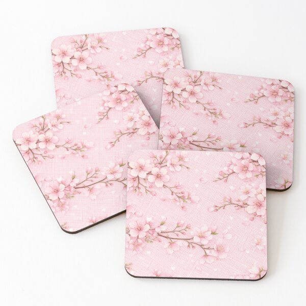 Item preview, Cherry Blossom Pink Woven Pattern - Soft Floral designed and sold by Myra365Art.
