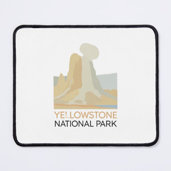 Item preview, Yellowstone National Park Old Faithful Geyser – Minimalist Nature Poster Print designed and sold by OzzFrequency.