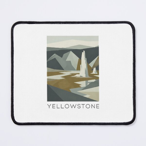 Item preview, Copy of Yellowstone National Park Old Faithful Geyser – Minimalist Nature Poster Print designed and sold by OzzFrequency.