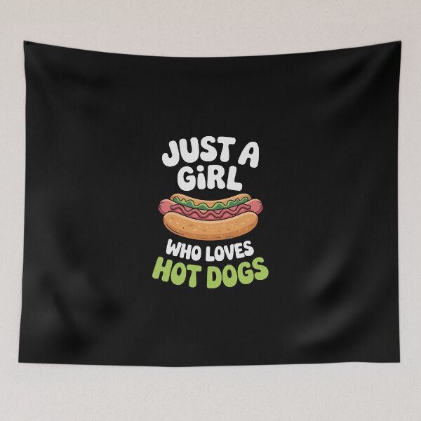 Item preview, Just a Girl Who Loves Hot Dogs designed and sold by jkrphoto.