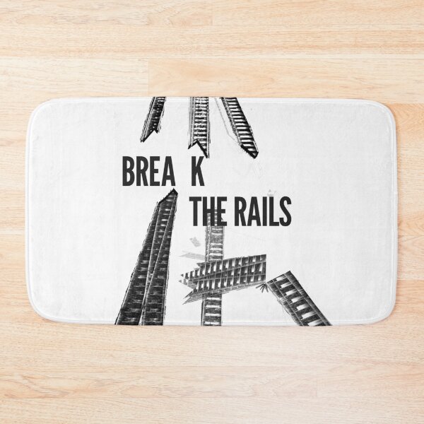 Item preview, Break the Rails – Rebel Mindset Shirt | Broken Tracks Industrial Graphic Tee designed and sold by ChiaraPagani.