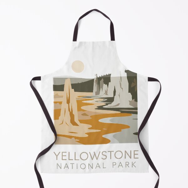 Item preview, Yellowstone National Park Old Faithful Geyser – Minimalist Nature Poster Print designed and sold by OzzFrequency.
