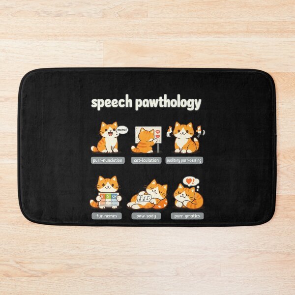 Item preview, Funny cat speech therapy  speech therapist  speech therapist gift speech therapist speech therapy pun designed and sold by Pawsome Quotes.