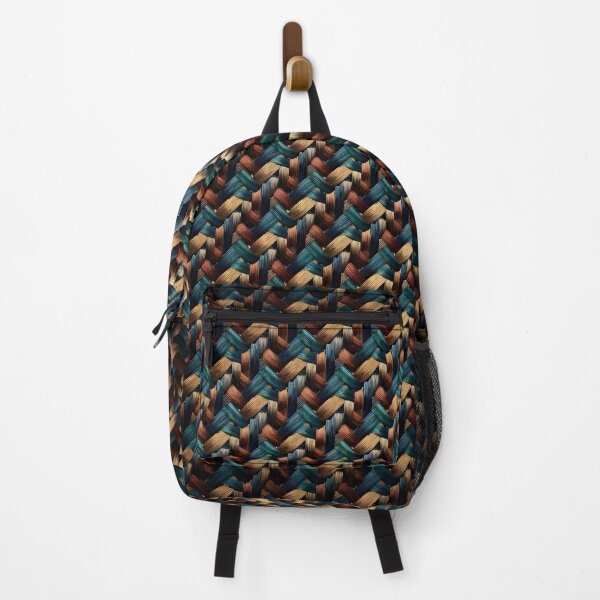 Item preview, Geometric Teal & Gold Intricate Weave Pattern designed and sold by Sybille-Yates.