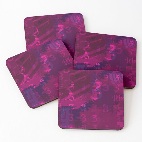 Item preview,  Color of 2023 Viva Magenta Numbers Patten  designed and sold by GulQari.