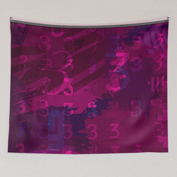 Item preview,  Color of 2023 Viva Magenta Numbers Patten  designed and sold by GulQari.
