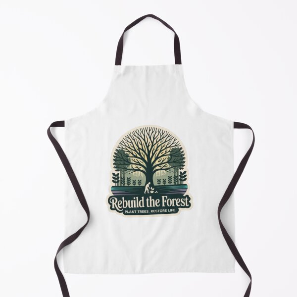 Item preview, Rebuild the Forest Sticker – Retro Tree Conservation Design for Nature Lovers & Eco Friendly Gift Buyers designed and sold by GemBob Creations.
