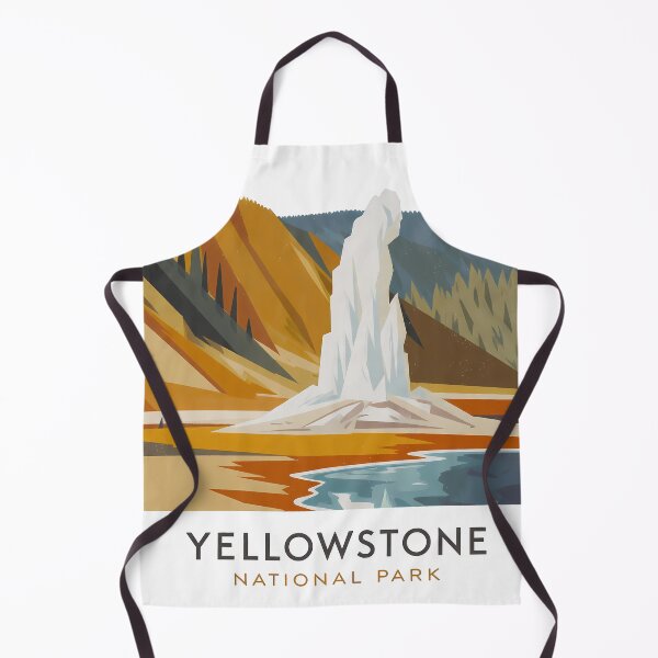 Item preview, Yellowstone National Park Old Faithful Geyser – Minimalist Nature Poster Print designed and sold by OzzFrequency.