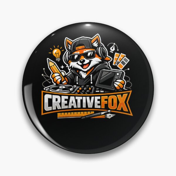 Item preview, Creative Fox Designer Mascot – Graphic Design Streetwear Logo designed and sold by CosmicSplendor.