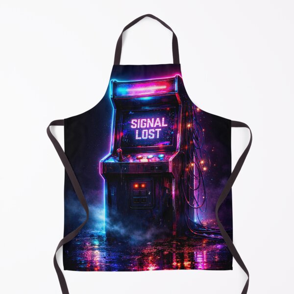 Item preview, Cyberpunk Arcade Machine Signal Lost Neon Glitch Retro Gaming Aesthetic designed and sold by 486DesignCo.