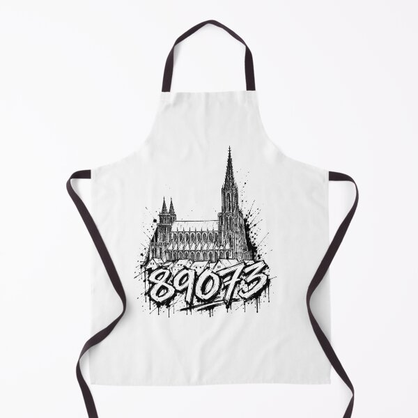Item preview, Ulm Minster 89073 Graffiti Skyline Illustration designed and sold by the-grey-one.