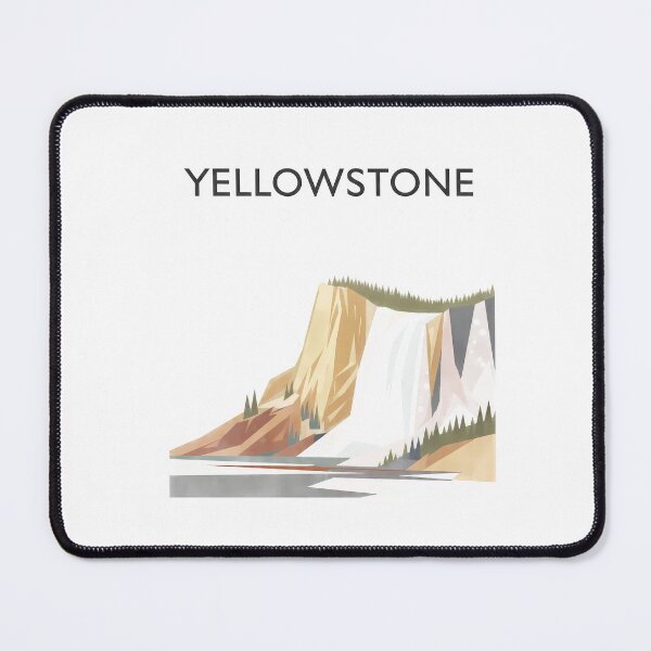 Item preview, Yellowstone National Park Old Faithful Geyser – Minimalist Nature Poster Print designed and sold by OzzFrequency.