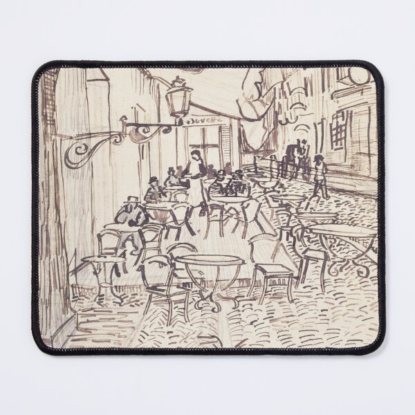 Item preview, Cafe Terrace at Night by Vincent van Gogh: Vintage European Cafe Poster designed and sold by artofuniverse.