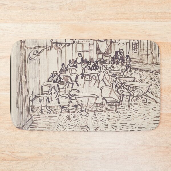 Item preview, Cafe Terrace at Night by Vincent van Gogh: Vintage European Cafe Poster designed and sold by artofuniverse.