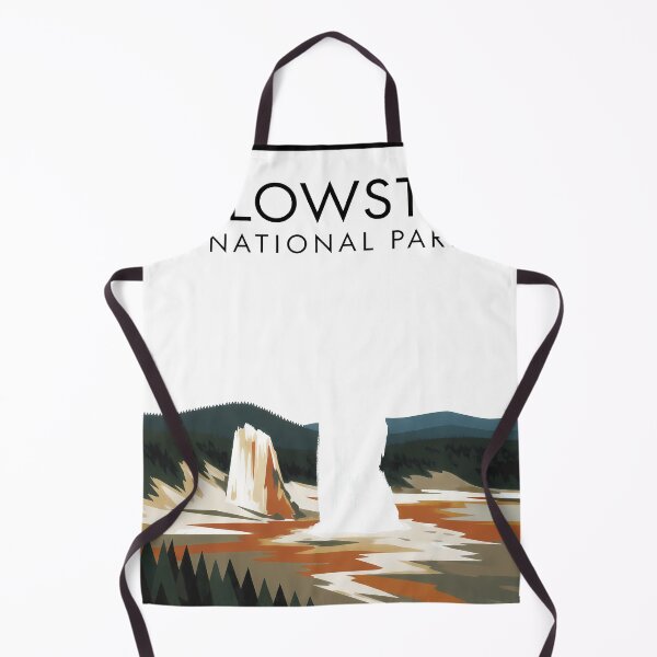 Item preview, Yellowstone National Park Old Faithful Geyser – Minimalist Nature Poster Print designed and sold by OzzFrequency.