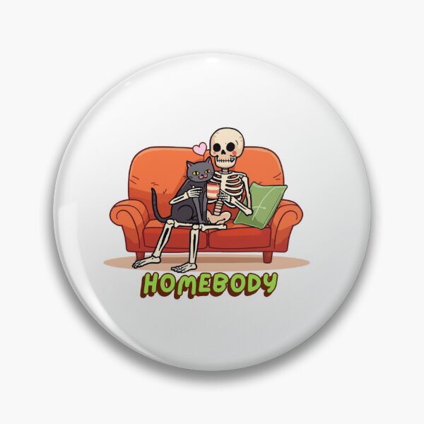 Item preview, skeleton and cat homebody designed and sold by DeadCuteShop.