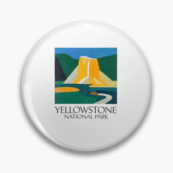 Item preview, Yellowstone National Park Old Faithful Geyser – Minimalist Nature Poster Print designed and sold by OzzFrequency.