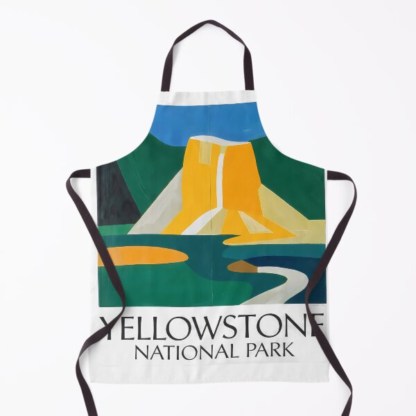 Item preview, Yellowstone National Park Old Faithful Geyser – Minimalist Nature Poster Print designed and sold by OzzFrequency.