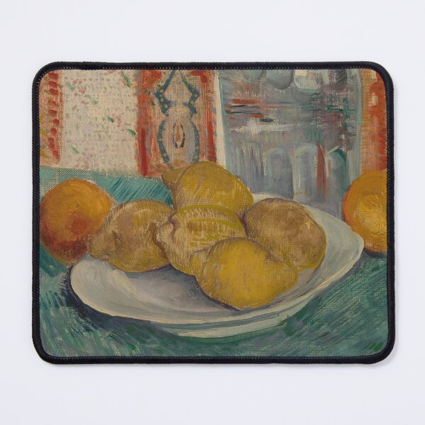 Item preview, Carafe and Dish With Citrus Fruit by Vincent van Gogh: Post Impressionist Still Life designed and sold by artofuniverse.