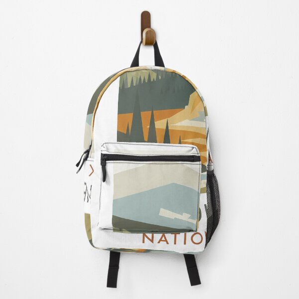 Item preview, Yellowstone National Park Old Faithful Geyser – Minimalist Nature Poster Print designed and sold by OzzFrequency.