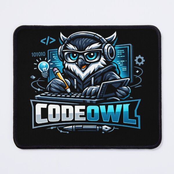 Item preview, Code Owl Programmer Mascot – Coding Geek Streetwear Design designed and sold by CosmicSplendor.