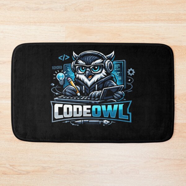 Item preview, Code Owl Programmer Mascot – Coding Geek Streetwear Design designed and sold by CosmicSplendor.