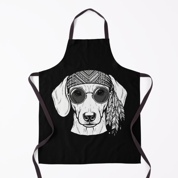 Item preview, Dachshund Boho Chic Dog - Cool Sunglasses and Bandana Vector designed and sold by The Real Life Symphony.