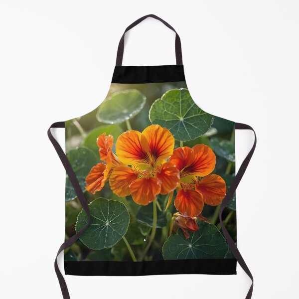 Item preview, Vibrant Orange Nasturtium Floral Macro designed and sold by Sybille-Yates.