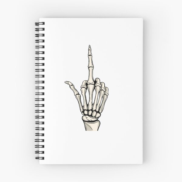 Item preview, Skull Middle finger designed and sold by DeadCuteShop.