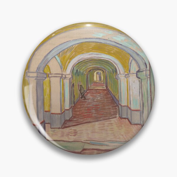 Item preview, Corridor in the Asylum by Vincent van Gogh: Architectural Fine Art Poster designed and sold by artofuniverse.