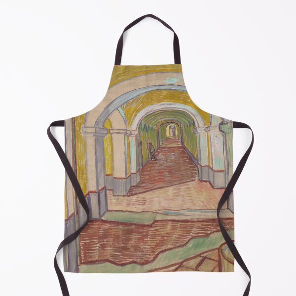 Item preview, Corridor in the Asylum by Vincent van Gogh: Architectural Fine Art Poster designed and sold by artofuniverse.
