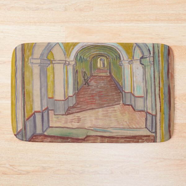 Item preview, Corridor in the Asylum by Vincent van Gogh: Architectural Fine Art Poster designed and sold by artofuniverse.