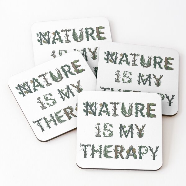 Item preview, Nature Is My Therapy Woodland Typography 10 designed and sold by cj-digital.