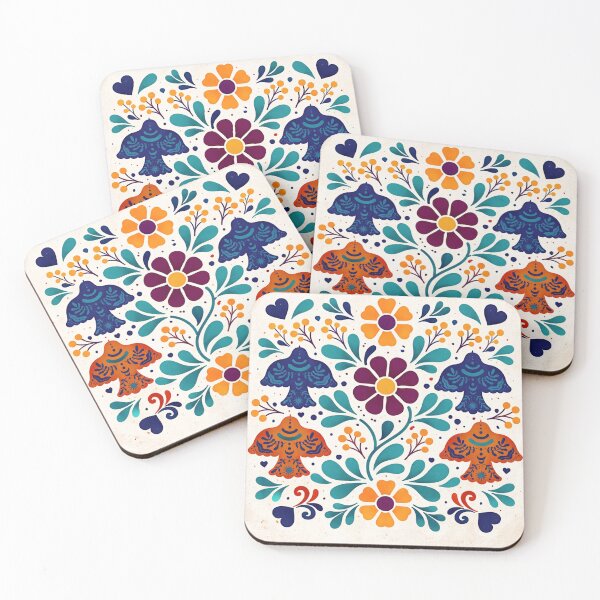 Item preview, Traditional Folk Art Bird Floral designed and sold by shaang.