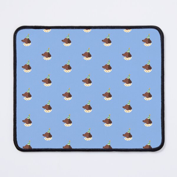 Item preview, Blue Doxie Dachshund Party Seamless Pattern designed and sold by MilouiArt.