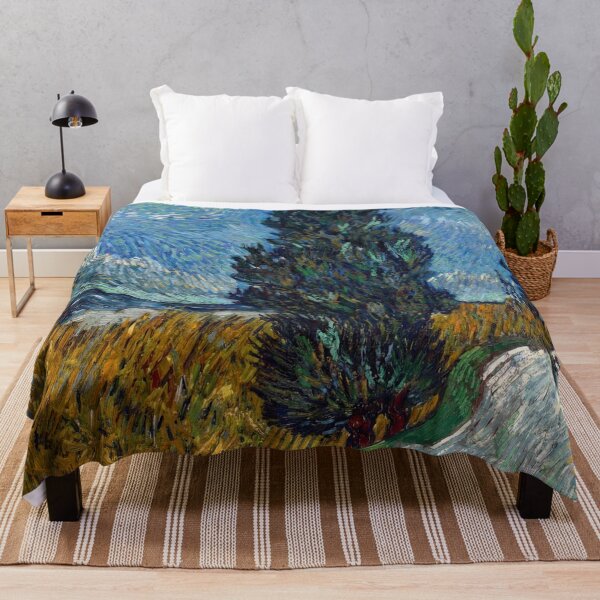 Item preview, Country Road in Provence By Night by Vincent van Gogh: Post Impressionist Poster designed and sold by artofuniverse.