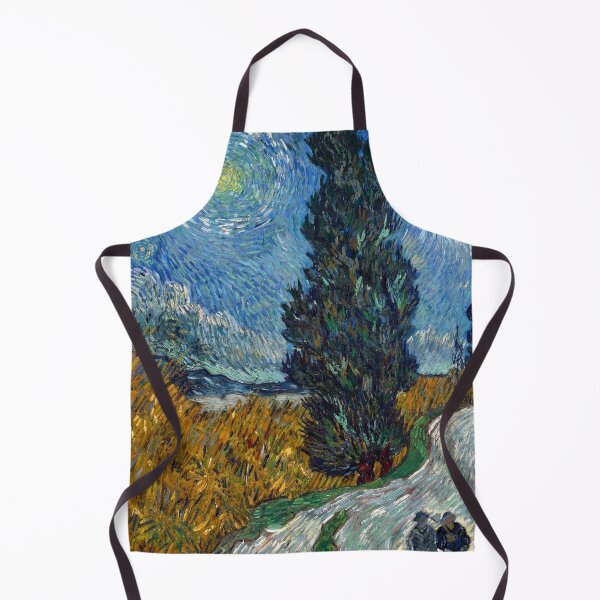 Item preview, Country Road in Provence By Night by Vincent van Gogh: Post Impressionist Poster designed and sold by artofuniverse.