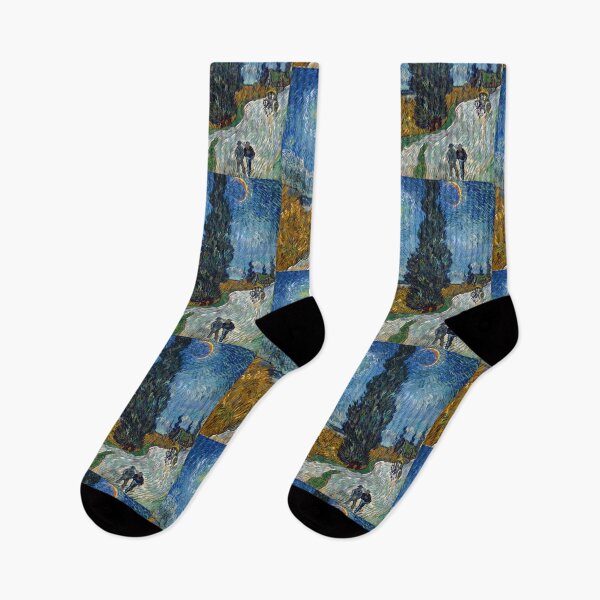 Item preview, Country Road in Provence By Night by Vincent van Gogh: Post Impressionist Poster designed and sold by artofuniverse.