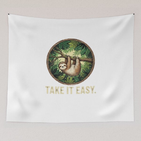Item preview, Take It Easy Sloth Vintage designed and sold by rawaart1.