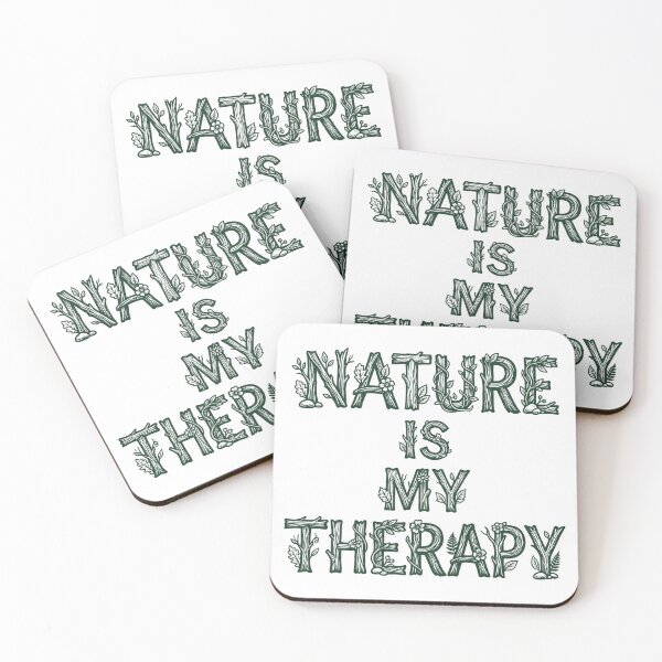 Item preview, Nature Is My Therapy Woodland Typography 11 designed and sold by cj-digital.