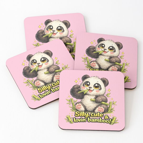 Item preview, Funny Cute Panda Big Eyes Kawaii Cartoon Silly Cute Lovin Bamboo designed and sold by Nusha Creations.