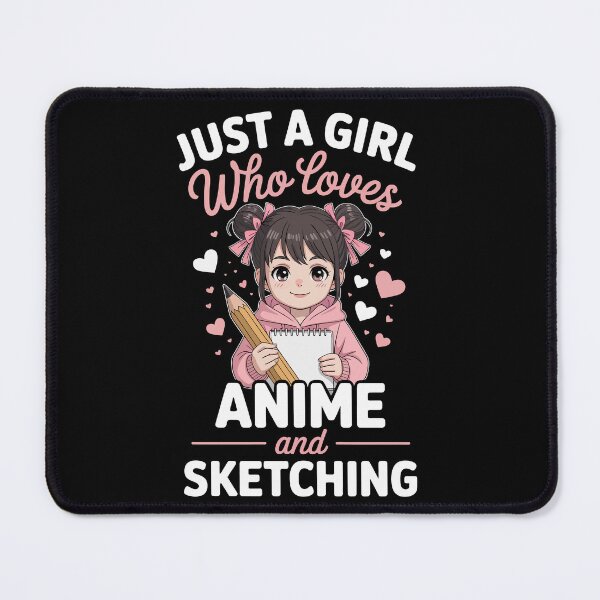 Item preview, just a girl who loves anime and sketching designed and sold by jkrphoto.